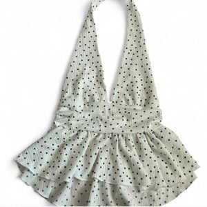 ZARA Polka Dot Halter Top
